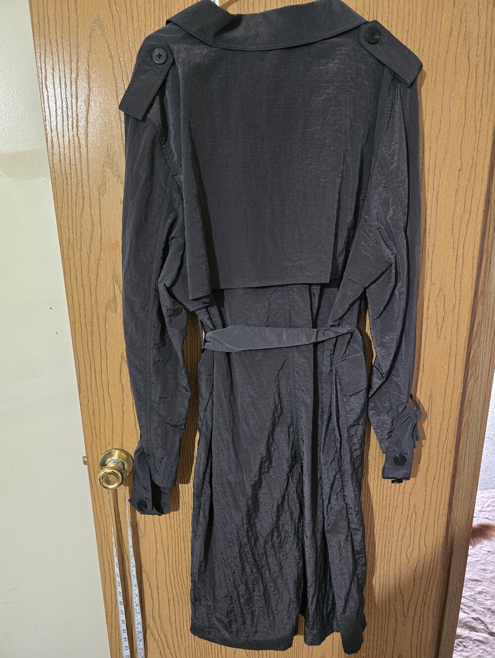 Whistles Dark Gray Belted Trench Coat - Picture 4 of 4
